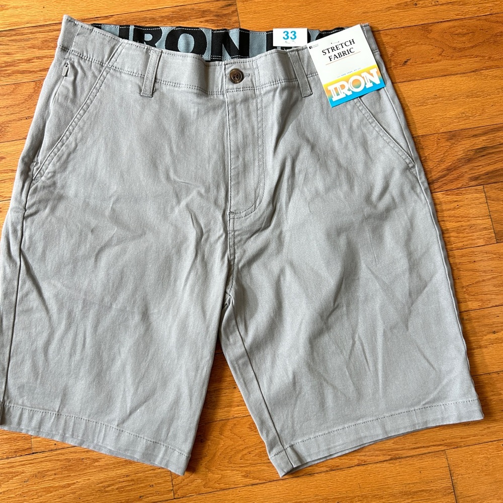 NWT Iron Co. men's flat front shorts